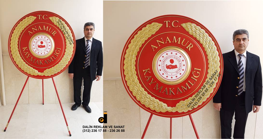 KAYMAKAMLIK T�REN �ELENG� ANAMUR KAYMAKAMLI�I �ELENG� 110 CM �APINDA ����LER� BAKANLI�I YEN� AMBLEML� �ELENK