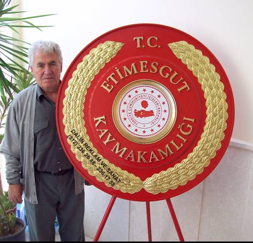 KAYMAKAMLIK �ELENG� ����LER� AMBLEML� KABARTMA ET�MESGUT 100 CM L�K