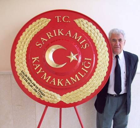 KAYMAKAMLIK 110 CM L�K KABARTMA SARIKAMI� AY YILDIZLI 110 CM L�K