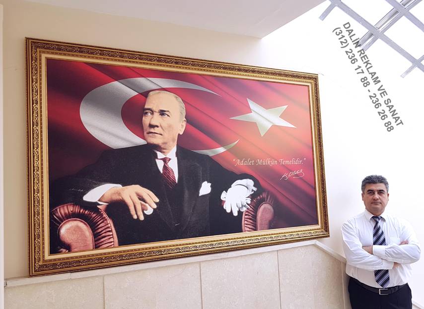 MAKAM ODASI RESM� ATAT�RK ADALET M�LK�N TEMEL�D�R 8201 Y PASPARTOLU �ER�EVE