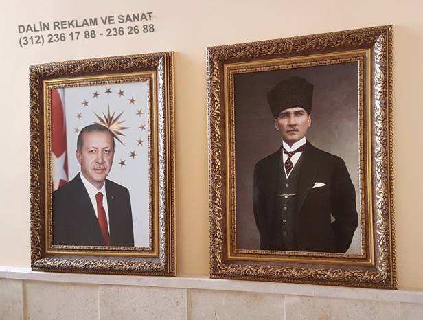 MAKAM ODASI ATAT�RK TABLOSU PANOSU �ER�EVE 93 02