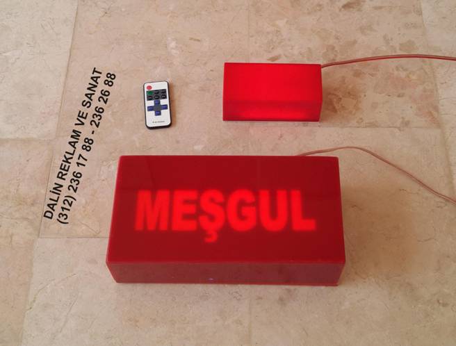 MEŞGUL LEVHASI IŞIK YANARKEN
