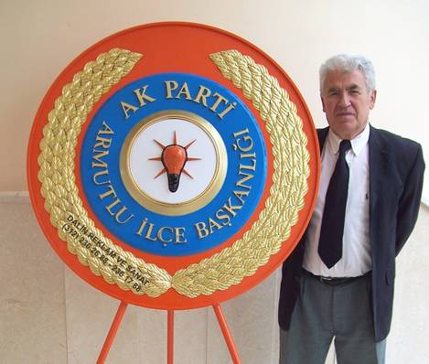 AK PART� �ELENK TURUNCU KABARTMA ZEM�N AMP�L TURUNCU