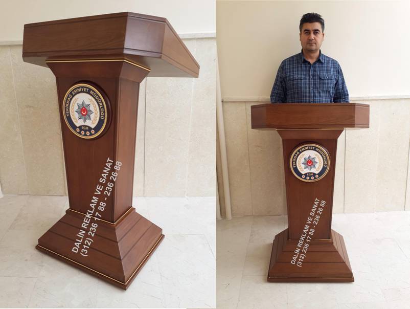 Konuşma Kürsüsü emniyet müdürlüğü konuşma kürsüsü prizmatik model