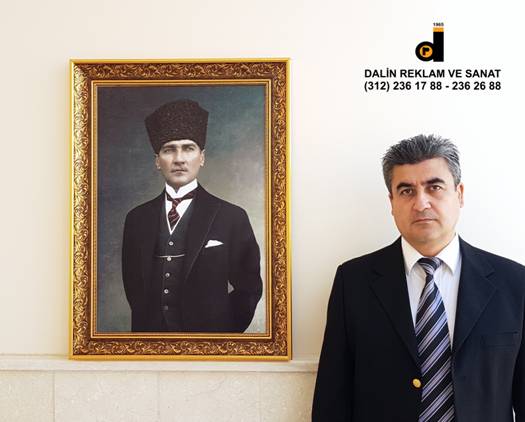 MAKAM ODASI ATAT�RK TABLOSU ATARES�M 3 �ER�EVE MODEL� 7641 Y