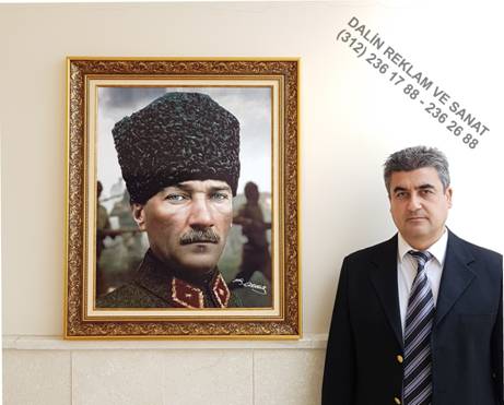 MAKAM ODASI ATAT�RK TABLOSU ATARES�M 11 �ER�EVE MODEL� 7641 Y